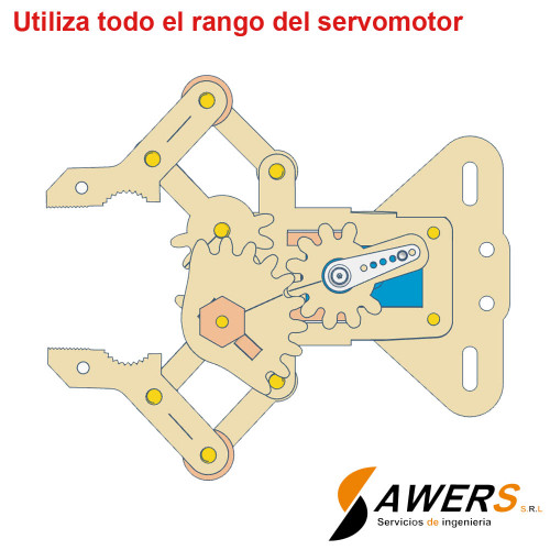 Garra para Robot compatible SG90 - TRUPAN