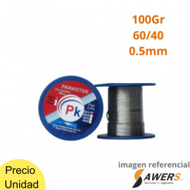 Estaño de Soldar 0.5mm 100gr Parkotek