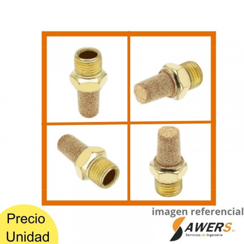 Silenciador neumatico de aire 1/8inch