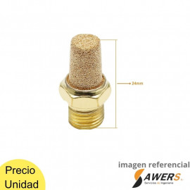 Silenciador neumatico de aire 1/8inch
