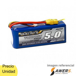 Bateria Lipo 14.8v 5000mAh 4S 60-120C Turnigy Heavy Duty