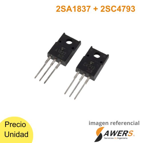 Kit Transistor 2SA1837-2SC4793 PNP-NPN