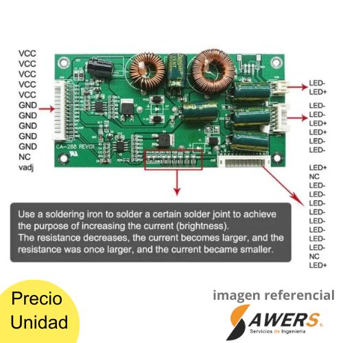 CA-288 Placa controladora de retroiluminación para TV de 26 a 55 pulgadas