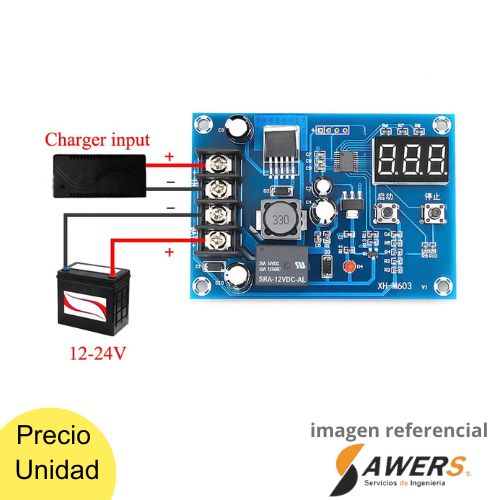 XH-M603 - Módulo de control de carga de 12-24V