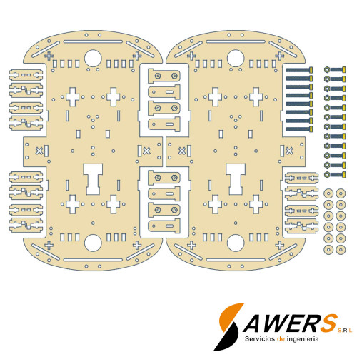 Base chasis 4WD - trupan