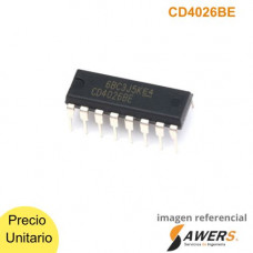 CD4026  Contador-Divisor de Decadas CMOS