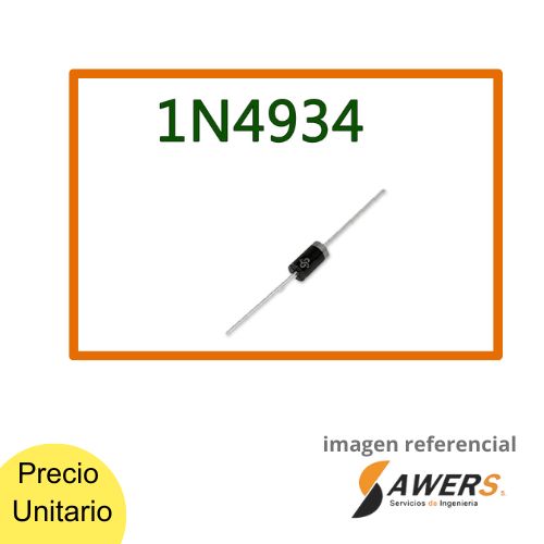 Diodo de recuperacion rapida 1N4934 100V-1A
