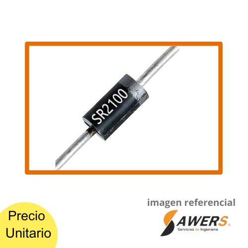 SR2100 Diodo Rectificador Schottky 100V-2A