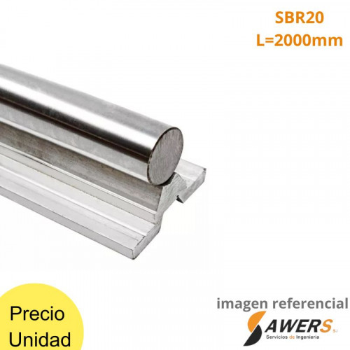 SBR20 Riel Lineal d=20mm L=200cm