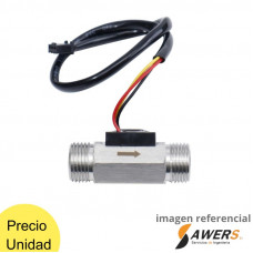 Medidor de flujo de agua inox  24V 1/2inch