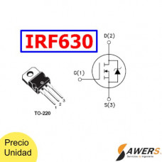 IRF630 Mosfet Canal N 200V-10A