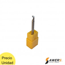 Fresa de Corte Espiral 1 Labio 3.175x6Hx38L