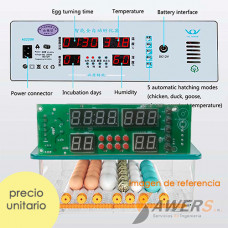 Placa Controladora Para Incubadora 48 huevos Dual Power