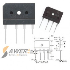 GBJ5010 Diodo Puente Rectificador 50A 1000V