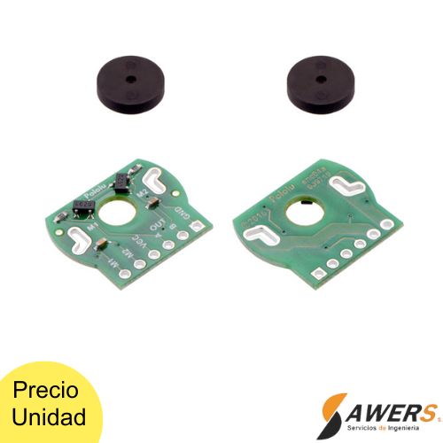 Kit de par de codificadores magnéticos para minimotorreductores de plástico, 12 CPR, 2,7-18 V