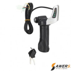 Acelerador Giratorio para Bicicleta Electrica 36V+ llave
