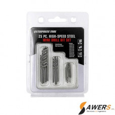 Juego de 25 brocas helicoidales pequeñas 0.5-3mm