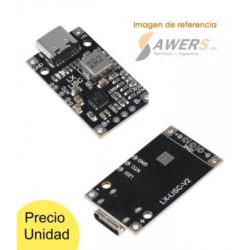 Modulo de Carga Tipo C 2S/3S 15W IP2326