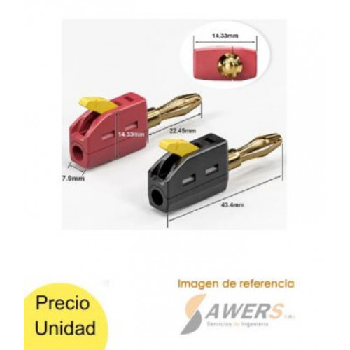 Conector Banana de 4mm 32A-250V