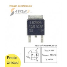 Mosfet IRLR2905 Canal N 55V-60A