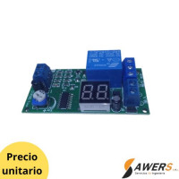 Modulo Relay con temporizador 0-99sec 12V