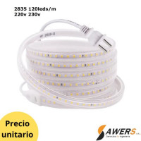 Tira led 2835 120Led/m IP67 1mt (220Vdc)