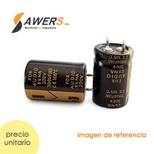 Capacitor de Alto Voltaje 390uF y 200V (105°C)