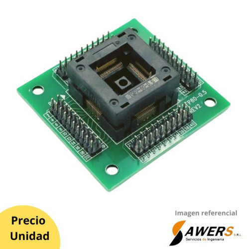 Zocalo Adaptador Universal QFP80 0.5 ZIF