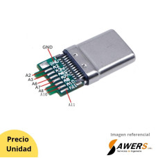 Conector USB 3.1 Tipo-C Macho 24P